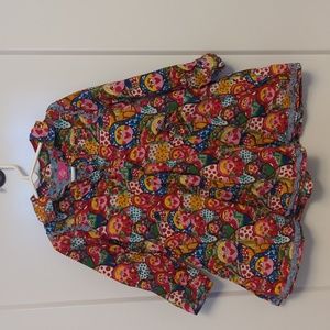 Oilily long-sleeve multicolor dress great condition Sz 4-5 yr